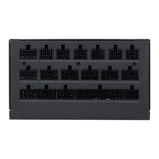 SilverStone Technology HELA 1650R Platinum, Vollständig modulares PCIe 5 Cybenetics-Platinum-ATX-Netzteil mit 1650W, SST-HA1650R-PM