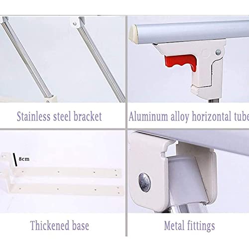 Guarda-Corpo De Cabeceira Para Idosos (70 * 40 Cm), Trilhos Laterais De SegurançA Anti-Queda/Barra D