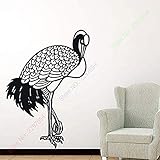 Zykang Wandaufkleber Maße: 63Cm * 93Cm PVC-Wandaufkleber für Vögel mit Fensterkran und Vinyl-Abziehbildern mit glatter Oberfläche