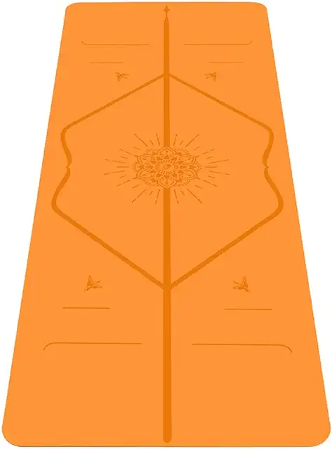 Liforme Yoga Mat Gratitude - Esterilla Ecológica Antideslizante con Sistema de Alineación