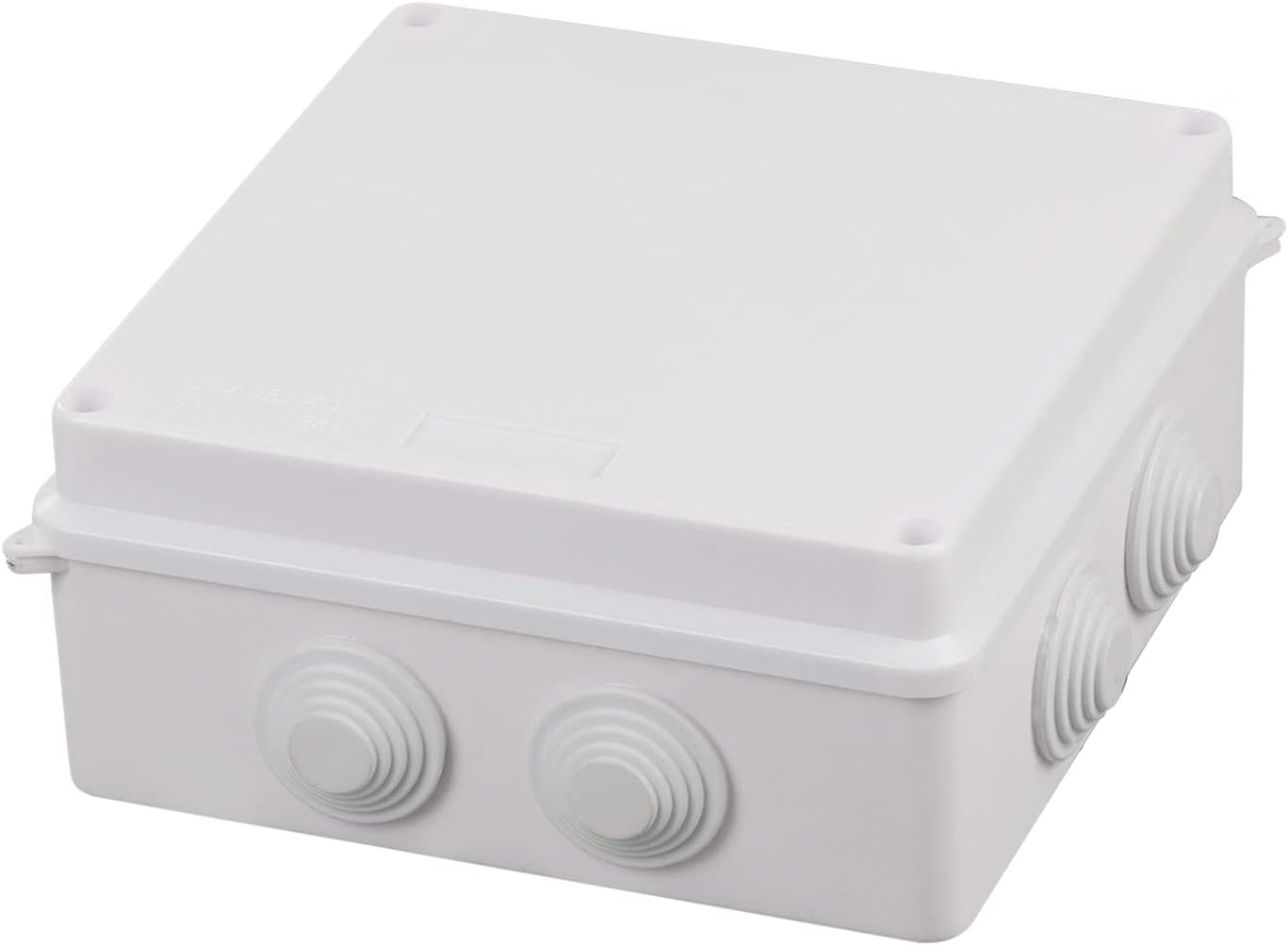 Heyiarbeit 5.91"x5.91"x2.76"(LxWxH) ABS Junction Box IP65 Electronics Universal Project Enclosure for DIY Project Electrical Equipment Gray White 1pcs
