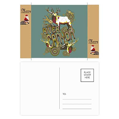 Cartes postales motif renne (pack de 20) à offrir ou pour accompagner un cadeau