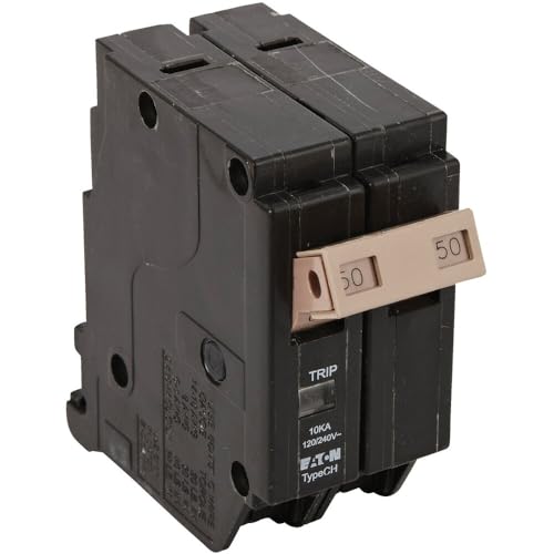 Eaton CHF250CS Cutler Hammer disjoncteur bipolaire 50A pour tableau électrique résidentiel