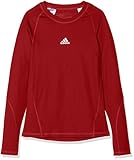 adidas Logo on the front adidas Jungen Ask LS Tee Y Long Sleeved T-Shirt, Power red, 1314