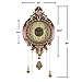 Aero Snail Large Wall Clock with Pendulum, Real Wood Retro Style, Battery Operated, Vintage Royal Decor for Home Living Bedroom