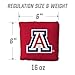 YouTheFan Officially-Licensed NCAA Arizona Wildcats Set of 4 Cornhole Bags - All Weather Regulation 6” x 6” Size - 16oz Weight - Designed in USA
