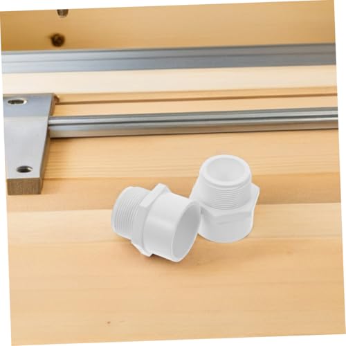 Adaptador de PVC macho conector de tubería roscado claro para plomería modular 6