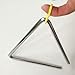 5 Pcs Steel Triangle Percussion Instrument With Striker,Rhythm Steel Triangles(5in)