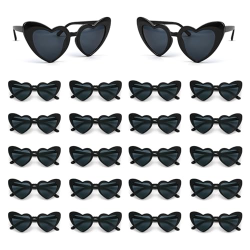 Lunettes de fête en forme de cœur rétro cadeaux de mariage EVJF