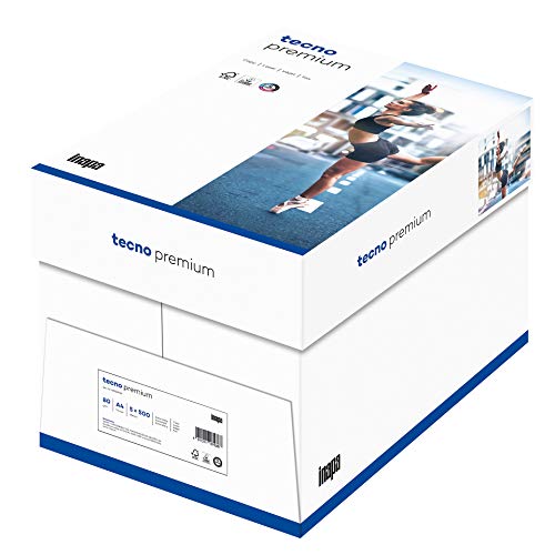 Papier A4 TECNO PREMIUM 80g blanc carton de 2500 feuilles pour imprimante et copieur