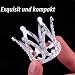 3 Stück Crown Cake Topper, Kleine Krone Deko für Geburtstag, Hochzeit, Party und Baby Dusche, 4,2x3,4cm - für Kinder und Erwachsene
