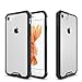 pajuva Compatible with iPhone 7/8 Case Clear, PC+TPU Transparent Case Thin for iPhone 7/8 Crystal Clear Case with Bumper (Black)