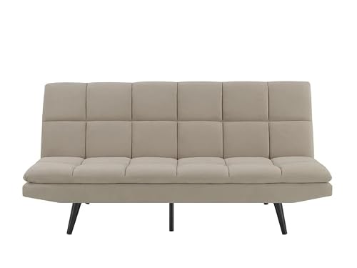 Abbyson Living Francisco Convertible Fabric Sofa, Beige - Thumbnail 3
