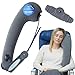 Travelrest Ultimate Travel Pillow & Neck Pillow - Straps to Airplane & Car Seat - Best Accessory for Plane, Auto, Bus, Train, Office Napping, Camping, Wheelchairs (Rolls Up Small) (2-Year Warranty)