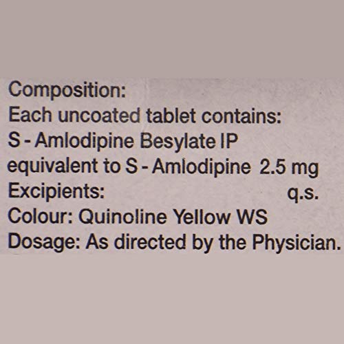 Image of S Amlosafe 2.5 - Strip of 10 Tablets