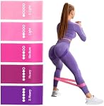 Ensemble de bandes de résistance pour les femmes & Hommes, paquet de 5 Différents niveaux Bande élastique pour l'exercice à domicile – Grand équipement de fitness pour l'entraînement, Yoga