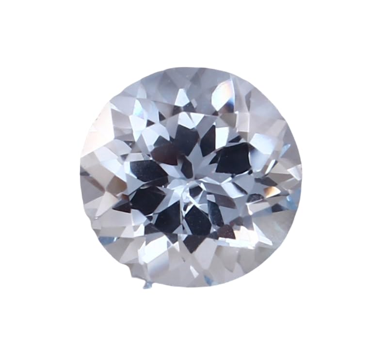 Aigue-marine 12mm ronde facettée pierre naturelle pour créer votre bague et pendentif DIY