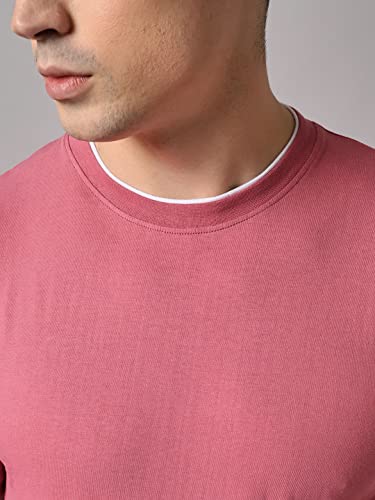 Image of The Dry STATEMen's Full Sleeve Basic Fit T-Shirt with Contrast Tipping Details Neck
