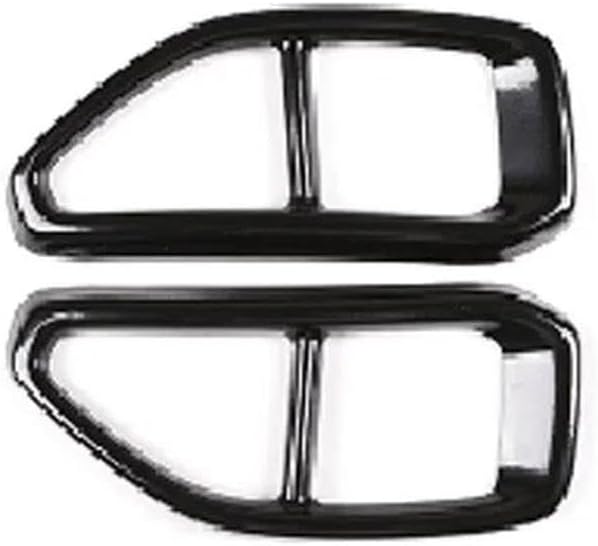 Spare Parts Stainless Steel Car Tail Throat Decorative Frame Cover For BMW 3 Series G20 G28 2020-2022 Pipe Tip Muffler Cover Trim(Shallow hemming Silver)