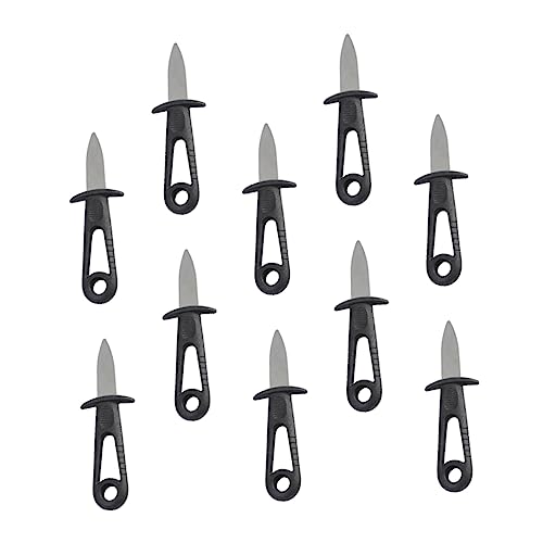 Cabilock 24pezzi Coltello per Ostriche Professionale in Acciaio Inox Strumento per Aprire Le Ostriche da Cucina Confezione da Protezione per Mano Antiscivolo