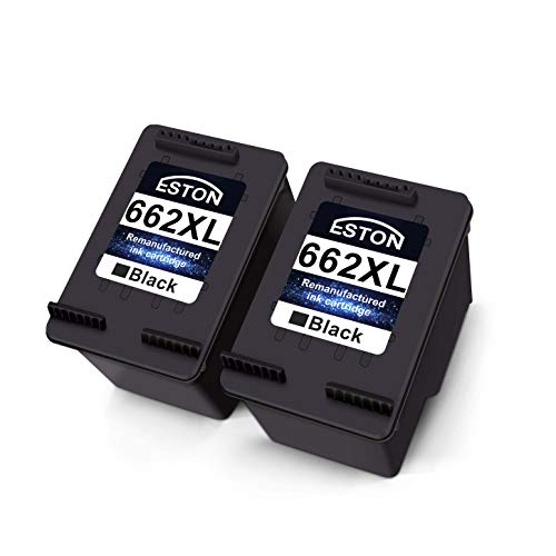 Eston 662Xl Black Remanufactured Replacement For Hp 662Xl 662 Xl Ink Cartridges Used For Hp Deskjet Ink Advantage 1015 1515 2515 2545 2645 3515 3545 4645 (2-Black) #TOP1