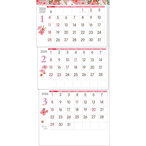 g[_ 2026N J_[ Ǌ| t[ERiォ珇 / ~V / t}[J[tj 75 x 35cm TD-30786