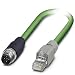 Produktbild Phoenix Contact M12 / RJ45 Netzwerk Anschlusskabel CAT 5, CAT 5e SF/UTP 3.00m Grün Flammwidrig