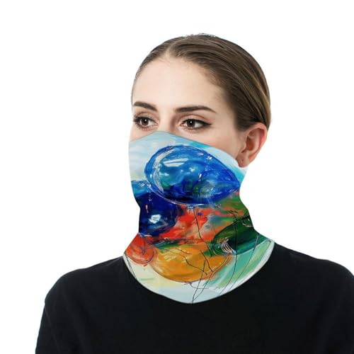 Balaclava Cuello con Estampado Colorido de Globos para Hombre y Mujer, Protección Solar, Mascarilla Facial Fresca y Transpirable para Esquí y Senderismo miniatura 7