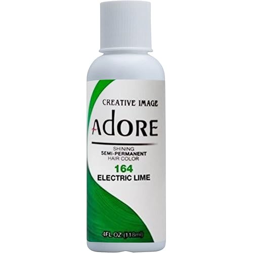 Adore Tinte semipermanente para el cabello, vegano y libre de crueldad, 4 onzas líquidas, 164 Electric Lime (paquete de 1) disponible en Yaxa El Salvador