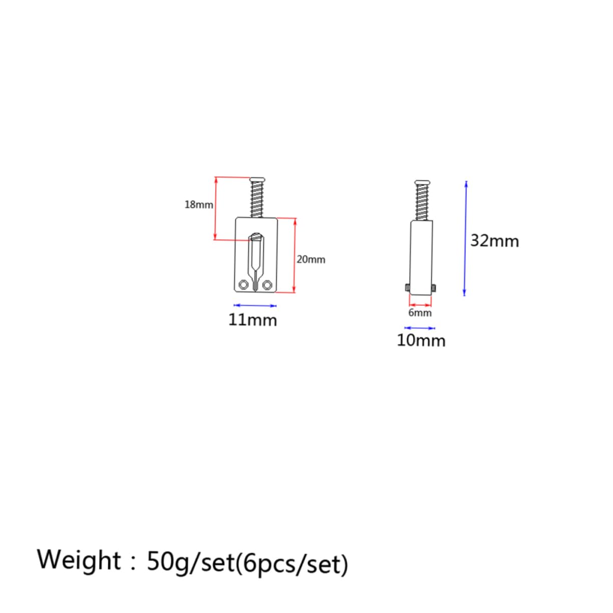ifundom Brass Guitar Bridge Saddle for Bass Electric Guitar Bass Gaq13 Saddle Winder