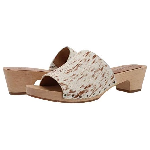 Madewell Evelyn Slide Clog in Haircalf Dried Cedar Multi 7.5 M