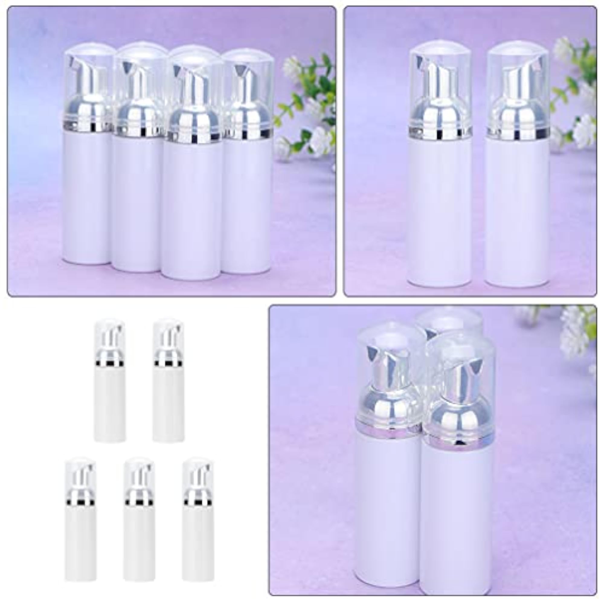 5pcs 60ml Mini Foam Pump Bottle Dispenser