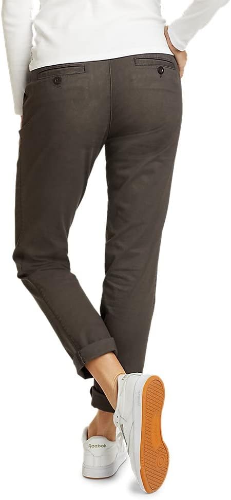 Eddie Bauer Women's Stretch Legend Wash Pants - Boyfriend Regular 0 Carbon