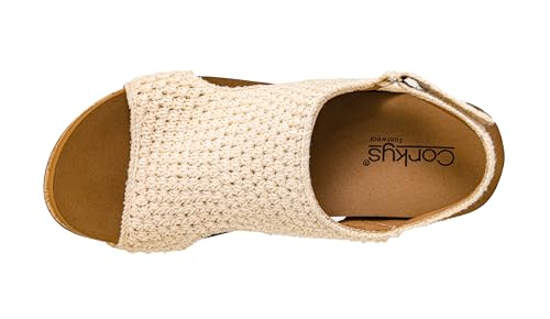 Image of Corkys Footwear Volta Wedge - Chic Elegance Meets All-Year Comfort with a 2-Inch Cork Heel and Marshmallow Insole for Stylish Everyday Wear and All-Day Comfort