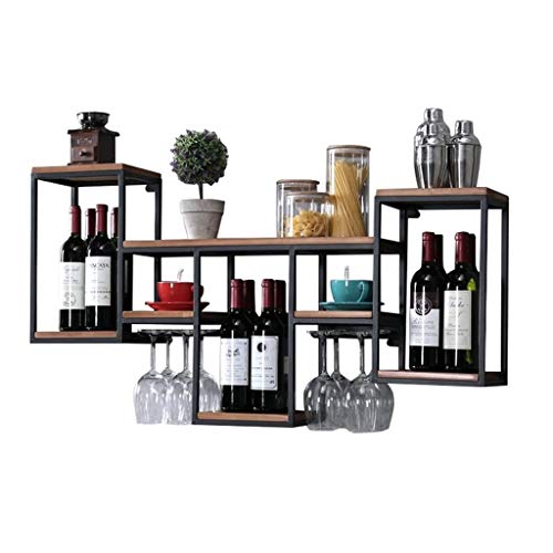 Porte-bouteilles avec 8 porte-gobelets en verre pour libérer vos placards