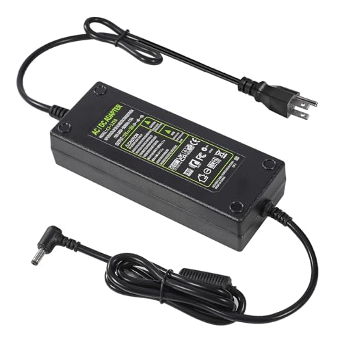 AC 100-240V to DC 12V 10A Power Supply Adapter Converter Transformer 12 Volt 10 Amp 120W with 5.5mm x 2.5mm /2.1mm DC Output Jack for 5050 3528 LED Strip Light CCTV Cameras 3D Printer