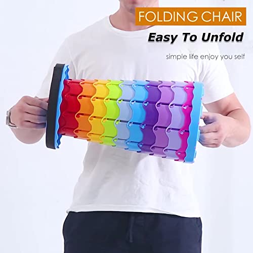 Vssolo Upgraded Portable Folding Stool, Camping Retractable Seat For Adults Outdoor, Travel, Barbecue, Fishing, Waiting In Line Lightweight Chair 2023 Second Generation (Gray Black) #TOP4