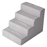 Lqqdp Hundetrepp katzentreppe Treppen Stufen Extra Breite Innentreppe für Haustiere, Waschbare Haustierrampe/Leiter im Mehrstufigen Design - Bis Zu 35 Kg, für Katzen, Hunde/Hochbetten, Autosofa