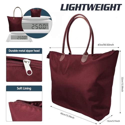 Bolso tote grande y ligero para mujer, elegante bolso hobo para fines de semana, viajes, compras y trabajo miniatura 4
