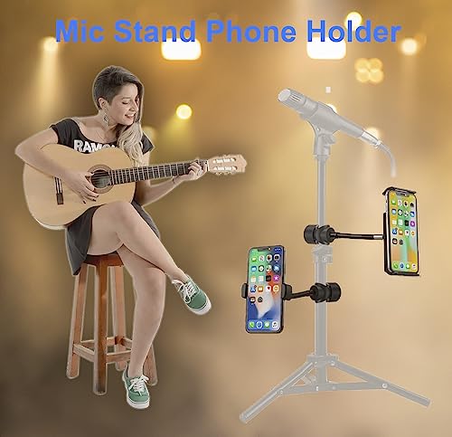 Jcwiny Flexible Phone Holder Tablet Holder For Mic Stand Adjustable Microphone Music Stand Phone Holder Mount Compatible With Ipad Pro Iphone Android All 4.7 To 12.9Inch Tablets & Smartphones #TOP5