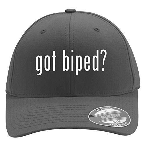 got Biped? - Men's Flexfit Baseball Cap Hat, Silver, Large/X-Large