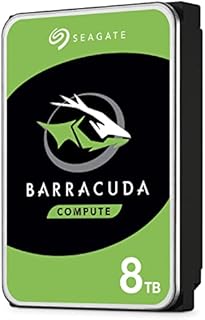 Seagate BarraCuda 4 TB Internal Hard Drive HDD 3.5 Inch SATA 6 Gb/s 5400 RPM 256 MB Cache for Computer Desktop PC Laptop (ST4000DM004)