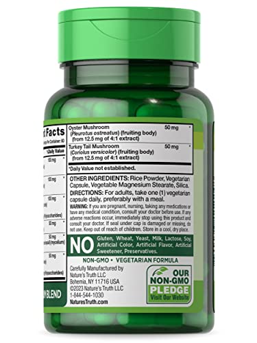 Nature'S Truth NT39104A Mushroom Complex Capsules | 60 Count | Full Spectrum Complex Of Super 8 Mushrooms | Non-Gmo, Gluten Free Supplement thumb #5