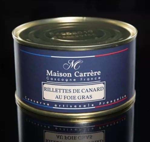 Maison Carrère - DUCK RILLETTES WITH FOIE GRAS - 2 x 6.70 oz / 190 gr - tin