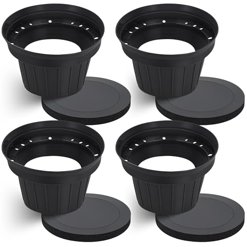 Hohean 4 Pack 6.5 Silicone Car Speaker Baffle Kit with Foam Rings Speaker Waterproof Rain Baffle Shield for Door Audio Protection Reduce Vibration & Improve Sound Quality