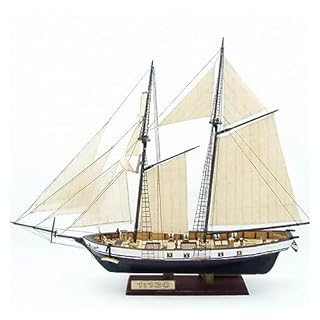 ZYAURA Home decoration Wooden Scale Model Ship 1/130 Assembly Model Kits Classical Wooden Sailing