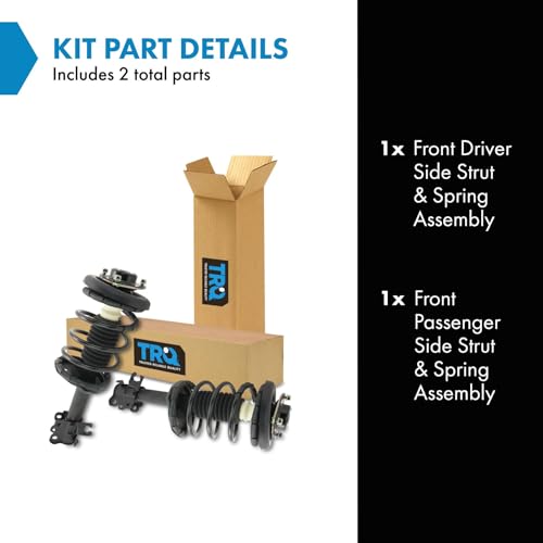Image of TRQ Front Strut and Spring Assembly Set 2 Piece Compatible with 1996-1999 Infiniti I30 1995-1999 Nissan Maxima