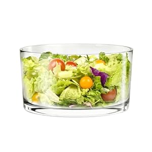 Glass Salad Bowl – Versatile 118oz Trifle and Fruit Bowl – Elegant & Long-Lasting for Serving Salads, Dessert