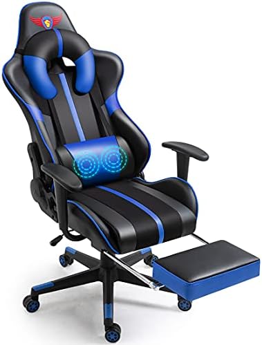 Gaming Chairs with Footest,Resting Laptop Chair for Adults DIFEISI Video Sport Chair,Ergonomic Reclining Workplace Chairs