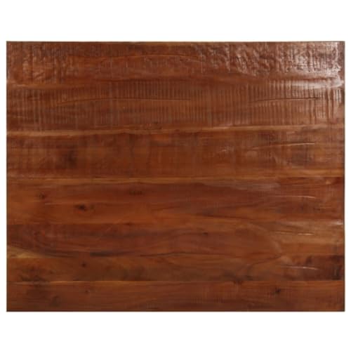 vidaXL Tischplatte, Holzplatte Rechteckig, Massivholzplatte für Tisch Esstisch Couchtisch, Ersatztischplatte, 100x80x2,5cm Altholz Massiv